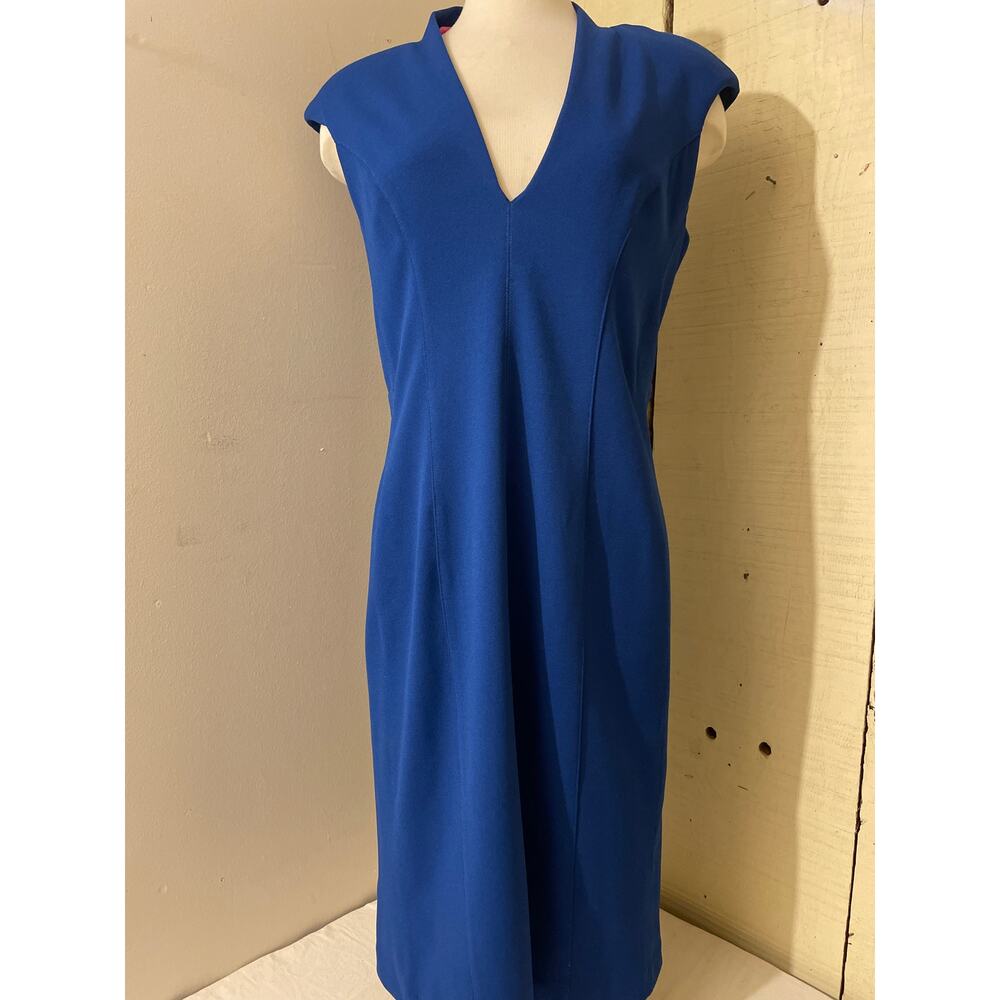 Betsey‎ Johnson Women's Size 10 Blue Sleeveless Dress V Neck